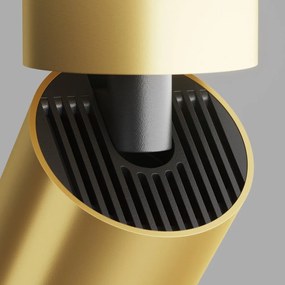 Aplica de perete / tavan design tehnic Focus S auriu mat