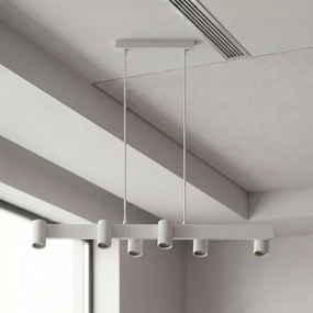Brilagi - Lustră LED RGBW reglabilă suspendată pe cablu SELE 6xGU10/6,5W/230V albă