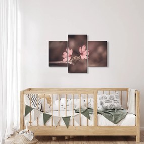 Tablou cu floare roz (90x60 cm)