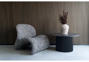 Masa de cafea rotunda cu blat aspect lemn 80cm Boavista