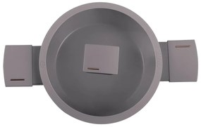 Oală cu capac 20 cm, 2.5L – Berlinger Haus Taupe Collection BH 8100, cu strat antiaderent titan, ideală pentru porții mici sau sosuri