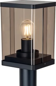 Lampă de exterior 1xE27/60W/230V IP44 negru/maro fumuriu