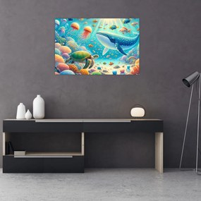 Tablou - Lumea sub apă (90x60 cm)