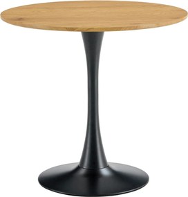 Masa bar REVENTON NEW, stejar/negru, 110x110x74 cm