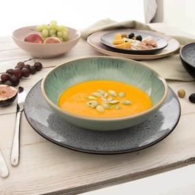 Orion Set de farfurii adânci din ceramică Glazeverde 20,5 cm, 6 bucăți