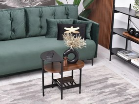 Măsuță de cafea Lorelail S (nuc + negru). 1111500
