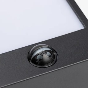 Aplică LED de exterior cu senzor Brilagi TERNI LED/12W/230V negru IP54