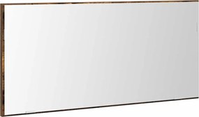 vidaXL Oglindă Pe perete Maro 80 x 37 cm Sticlă și Lemn Ingineresc