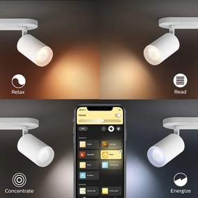 Spot LED RGB Hue FUGATO 3xGU10/5,7W/230V Philips 50633/31/P7