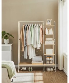 Cuier de podea LINEA, alb/maro