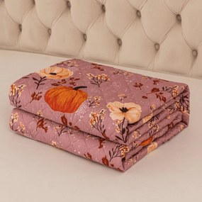 Cuvertura de pat PUMPKINS ROSAVIE, roz pal Dimensiune: 170 x 210 cm