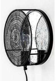 Aplică de perete White Label Lea, negru