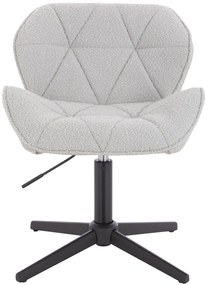 HR111CROSS Scaun Gri Boucle cu Bază Neagră