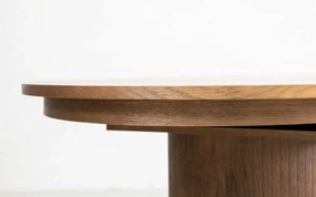 Masă lemn masiv nuc Ovala Milano 210 (+60) х 100 х 77 cm / Stejar - Natur