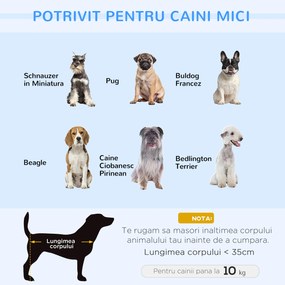 Culcus pentru Caini de Interior PawHut, Canapea pentru Pisici sau Caini de Talie Mica si Medie Max. 22.5kg, din Catifea Albastra | Aosom RO