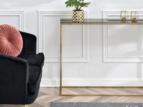 Măsuță consolă Bella Kons (negru + auriu). 1110786