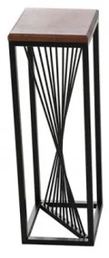 Masuta Auxiliara, Lemn de Fag / Metal, 1040-1, Nuc / Negru