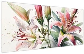 Tablou - Crinii, ilustrații (120x50 cm)