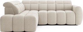 Colțar lemn masiv Extensibil Falcon 258x208cm Ladă Depozitare Personalizabil Electric - Royal 18, Stânga