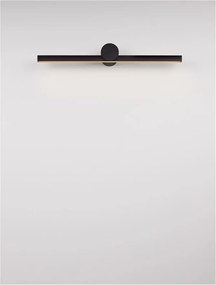 Aplica de perete LED pentru oglinda baie IP54 BREGGO negru, 61cm