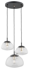 Lustra cu 3 pendule design modern TRINI transparent