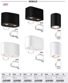 Spot aplicat design minimalist Kobald alb mat