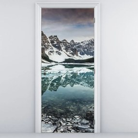 Fototapet pentru ușă - Lacul iarna (95x205cm)