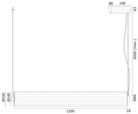 Lustra LED eleganta realizata manual Hampton titan periat