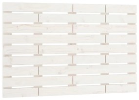 vidaXL Tăblie de pat pentru perete, alb, 106x3x80 cm, lemn masiv pin