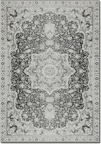 Covor, 160x230 cm, forma dreptunghiulara, material poliester, gri, ASR
