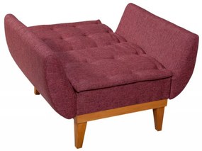 Fotoliu, Lemn Solid, Fiona Berjer, Rosu Bordo