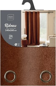 Draperie teracotă din material bouclé 140x260 cm Winona – douceur d'intérieur