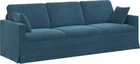 vidaXL Canapea albastru 228 x 78 x 80 cm Catifea