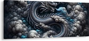 Tablou – Dragon în fum (120x50 cm)