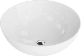 Lavoar pe blat Rune Osk rotund 41.5 cm alb lucios