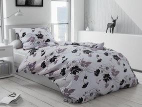 Lenjerie de pat creponata Tapet alb-negru Dimensiune lenjerie de pat: 70 x 90 cm | 140 x 220 cm