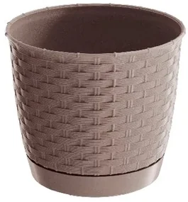 Ghiveci de plastic Ratolla Round bej, diam. 22 cm, 22 cm