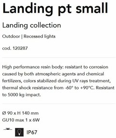 Spot LED incastrabil de exterior IP67 LANDING PT SMALL