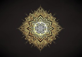 Fototapet - Mandala bogăției (147x102 cm)