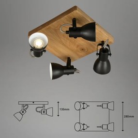 Spot Brilo VINTAGE 4xGU10/35W/230V