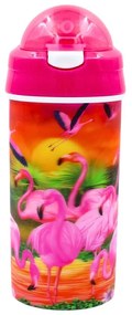 Sticlă apă pentru copii model flamingo 500ml