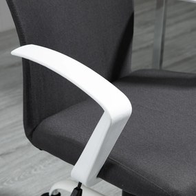 Vinsetto Scaun de Birou Ergonomic și Pivotant pentru Birou, Gri Închis | Aosom Romania