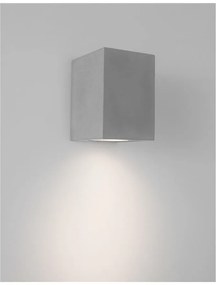 Aplica perete moderna de exterior cu iluminat ambiental IP65 FUENTO I gri
