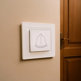 Comutator clopot Nova 101N alb