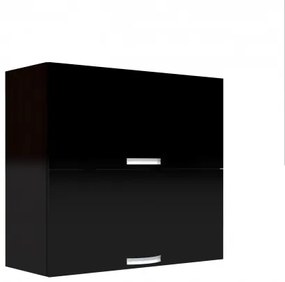 Corp superior 80 cu 2 usi orizontale Zebra negru