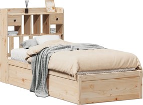 vidaXL Cadru pat fără saltea, 90x190 cm, lemn masiv de pin