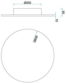 Aplica LED stil ambiental BORA BORA 3000K 30W alba MA-C0125