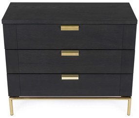 Servantă Woodman Pimlico, 75 x 91 cm, negru