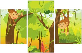 Tablou - Maimuțe (90x60 cm)