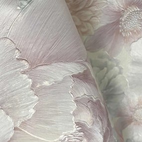 TAPET VINIL 3-1201, 10.05X1.06 M, LAVABIL, REZISTENT LA RAZELE UV, TRATAT ANTIBACTERIAN, ROZ/LILA